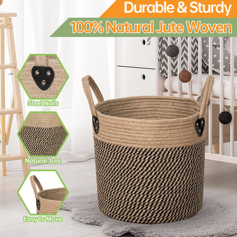 ZOES HOMEWARE basket handles make it easy to move between rooms