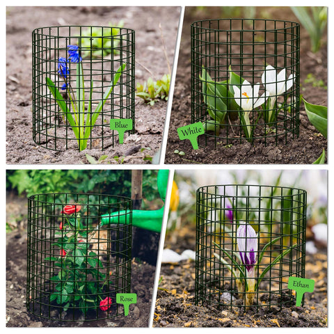 ZOKCC animal protection cages deter rabbits, chipmunks, and mice.