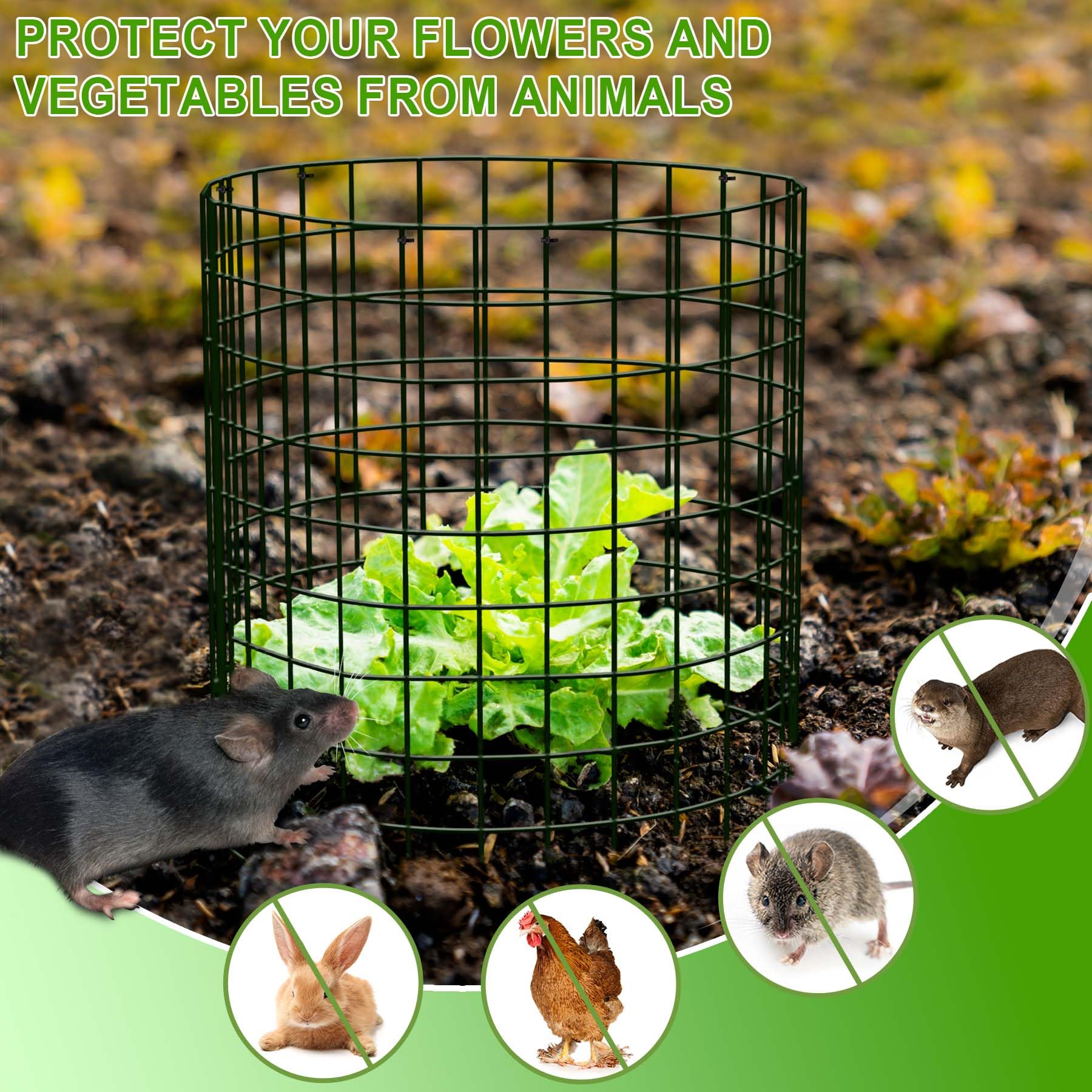 ZOKCC plant labels help organize beds while guarding crops.