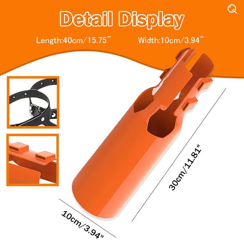 ZOKlnPO leaf blower booster attachment demonstrates secure attachment and easy mode switching