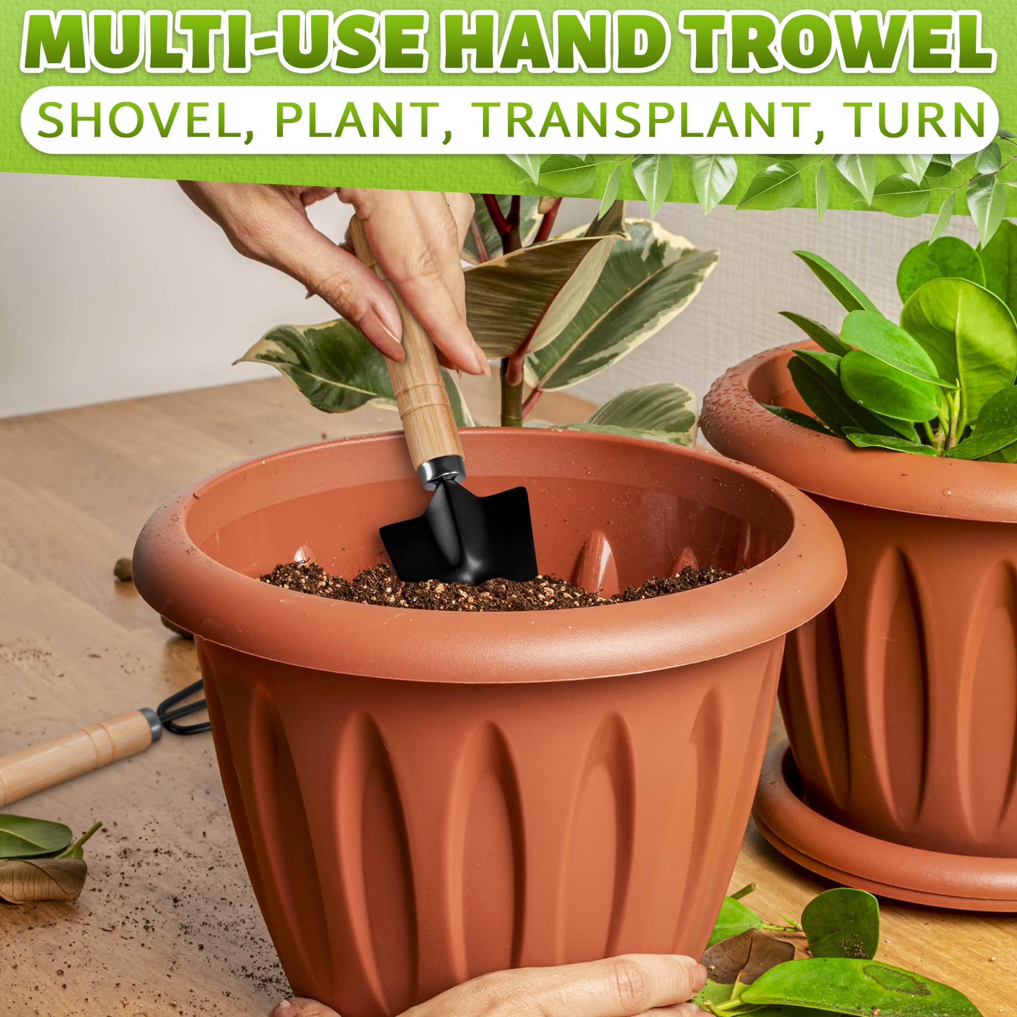 ZOKLU lightweight gardening tools for effortless pot care.