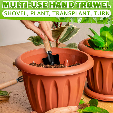 ZOKLU lightweight gardening tools for effortless pot care.