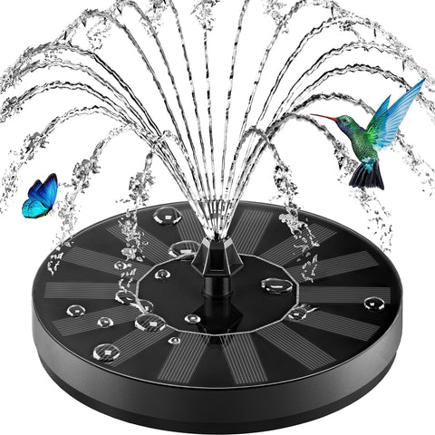 ZOLOCHEL solar fountain features glass cover for enhanced efficiency and durability