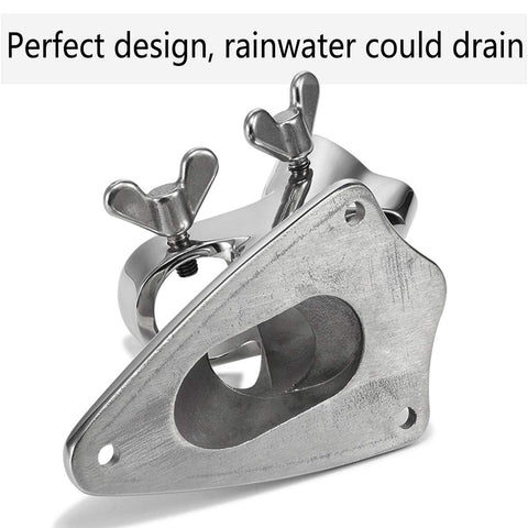 ZOMCHAIN flag pole bracket roof mount securely holds a 1in pole in elevated locations.