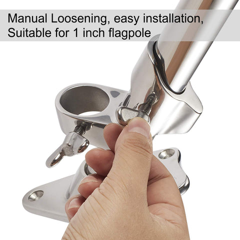 ZOMCHAIN 316 stainless steel bracket resists rust for outdoor use.