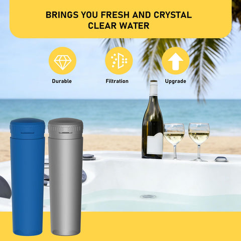 Zomixzo SmartChlor cartridge reducing chlorine for smoother spa water.