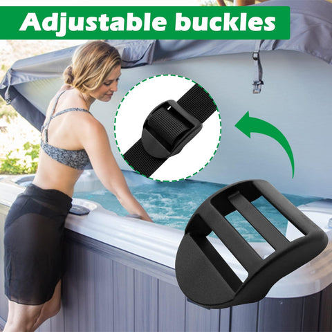 ZOMOFEW latch clip assembly on spa cover demonstrates easy installation