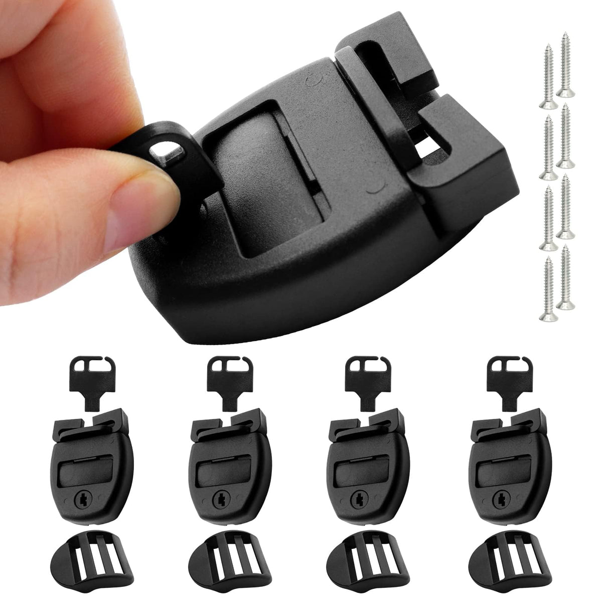 ZOMOFEW spa latch clip replacement kit front view showing replacement setup