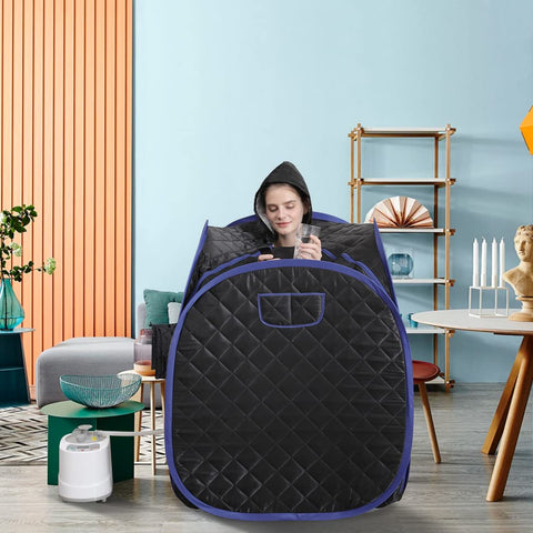 ZONEMEL sauna double-sided zipper improves access while you unwind