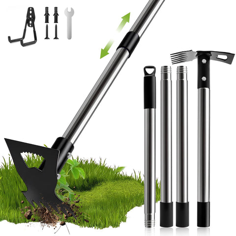 ZONEXCHIC weed puller long handle in action for standing weed removal