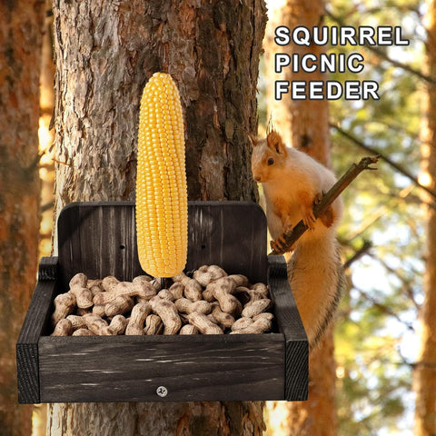 zonhajia squirrel feeder quick tree mounting with a screwdriver