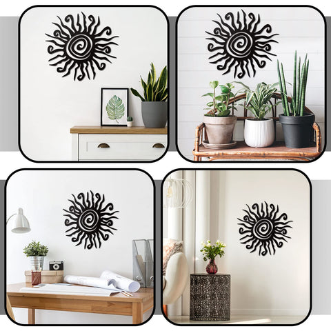 Zonon rust-proof sun wall art withstands the elements outdoors.