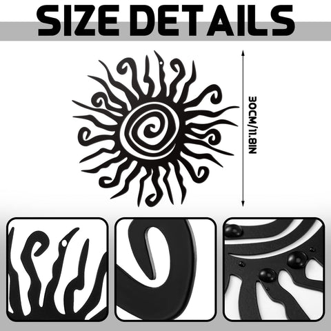 Zonon sun wall art for garden decor brightens fences and porches.