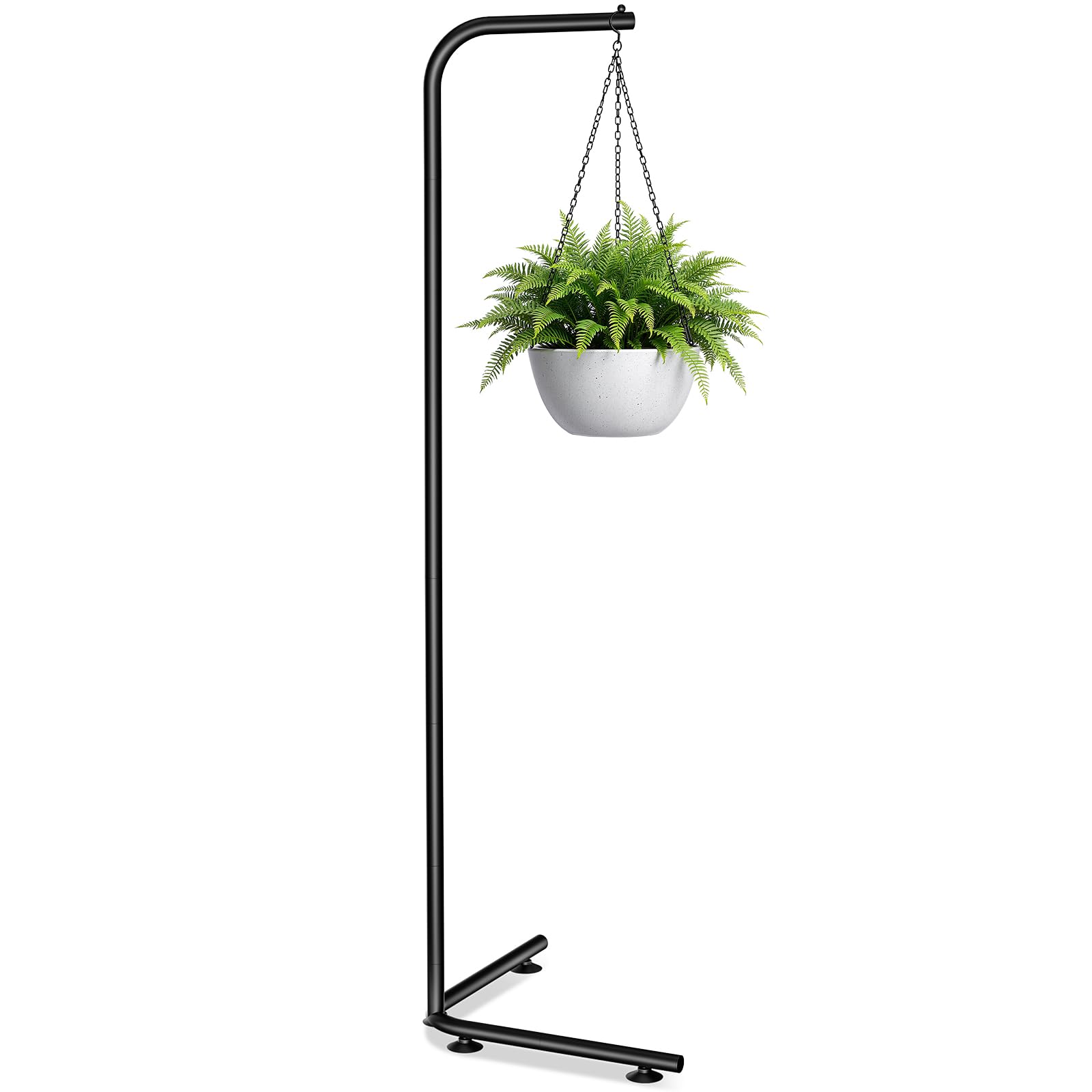 Zononoca hanging plant stand at 61 inches elevates plants while deterring pets