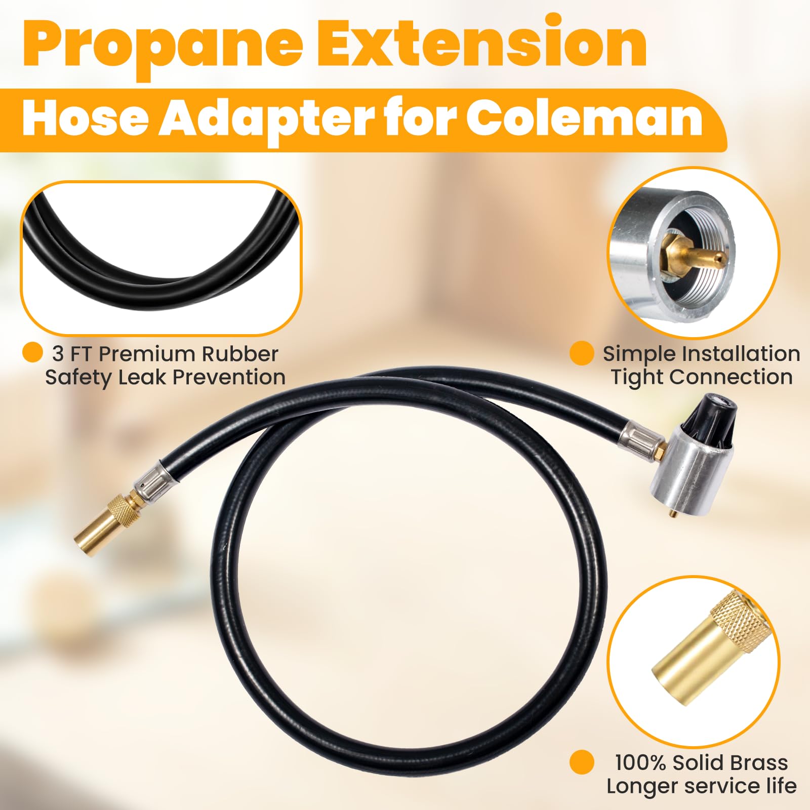 Zookpr 15psi regulator maintains steady flame for outdoor cooking