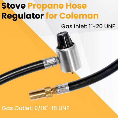 Zookpr 1lb-tank to stove connection supports easy tool-free setup