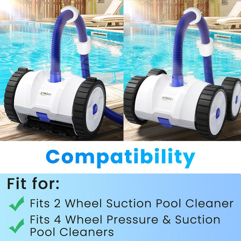 Zookpr PVX280PK2 hose float anti-tangle design reduces tangles.