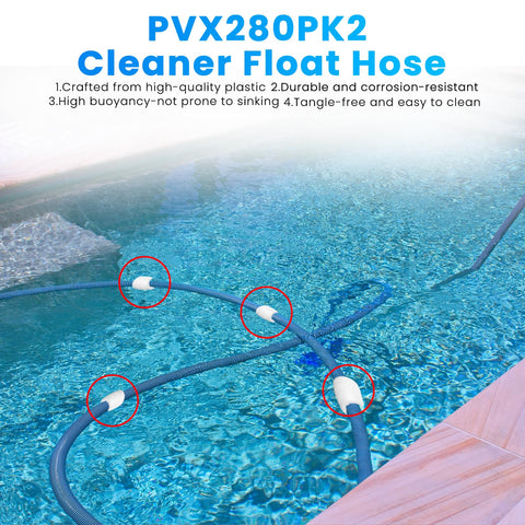 Zookpr PVX280PK2 four-pack ensures ready-to-use pool cleaning accessories.