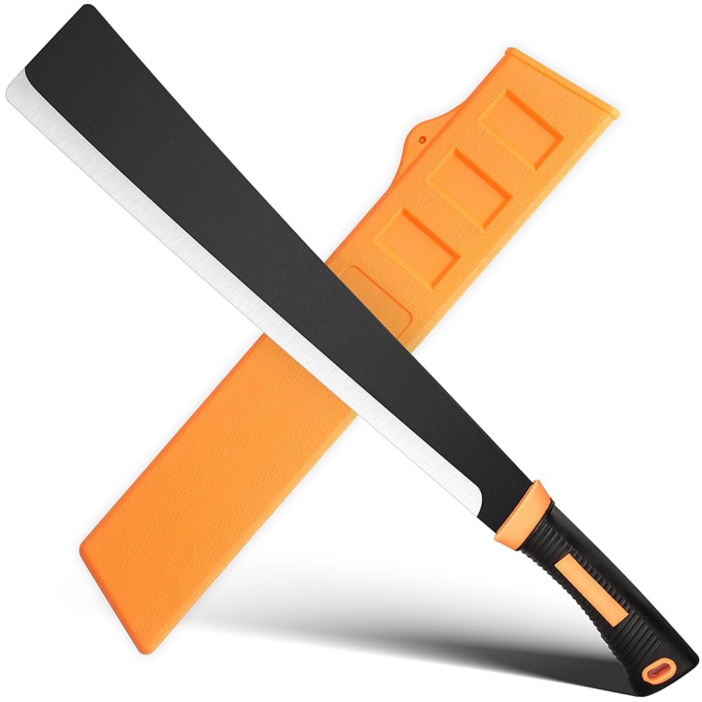 ZOOM.LZ Billhook Sickle Machete with a 20-inch black blade for heavy brush cleaning