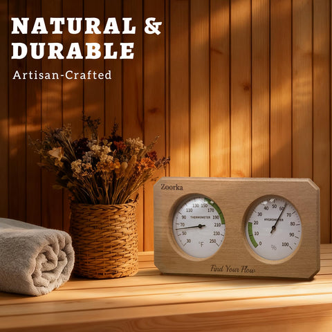 Close-up of Zoorka red cedar wood highlighting natural aroma and heat resistance.