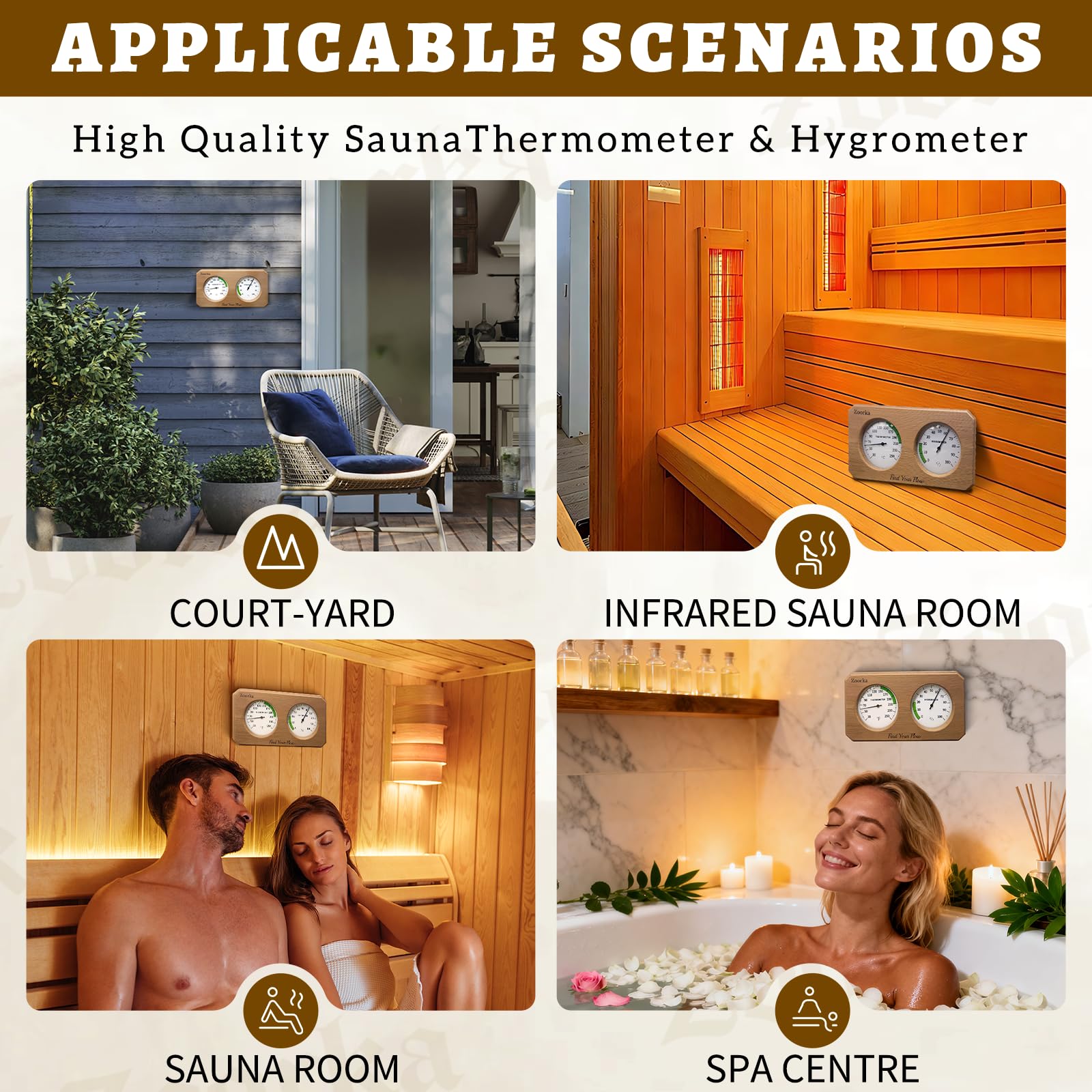 Handcrafted Zoorka sauna accessory highlighting craftsmanship and durability for home spa use.