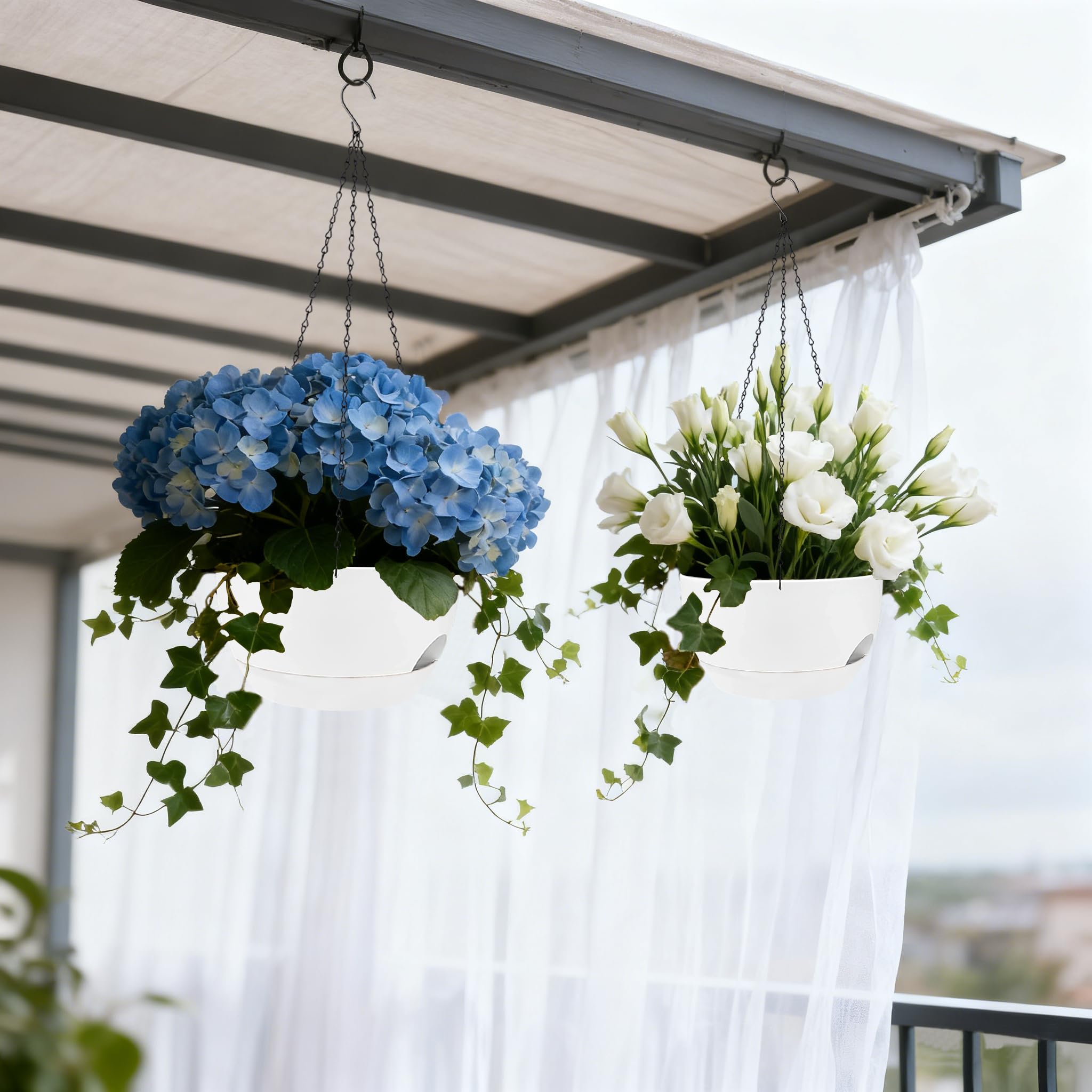 Zople 8-inch opening provides generous space for thriving trailing or compact indoor plants.