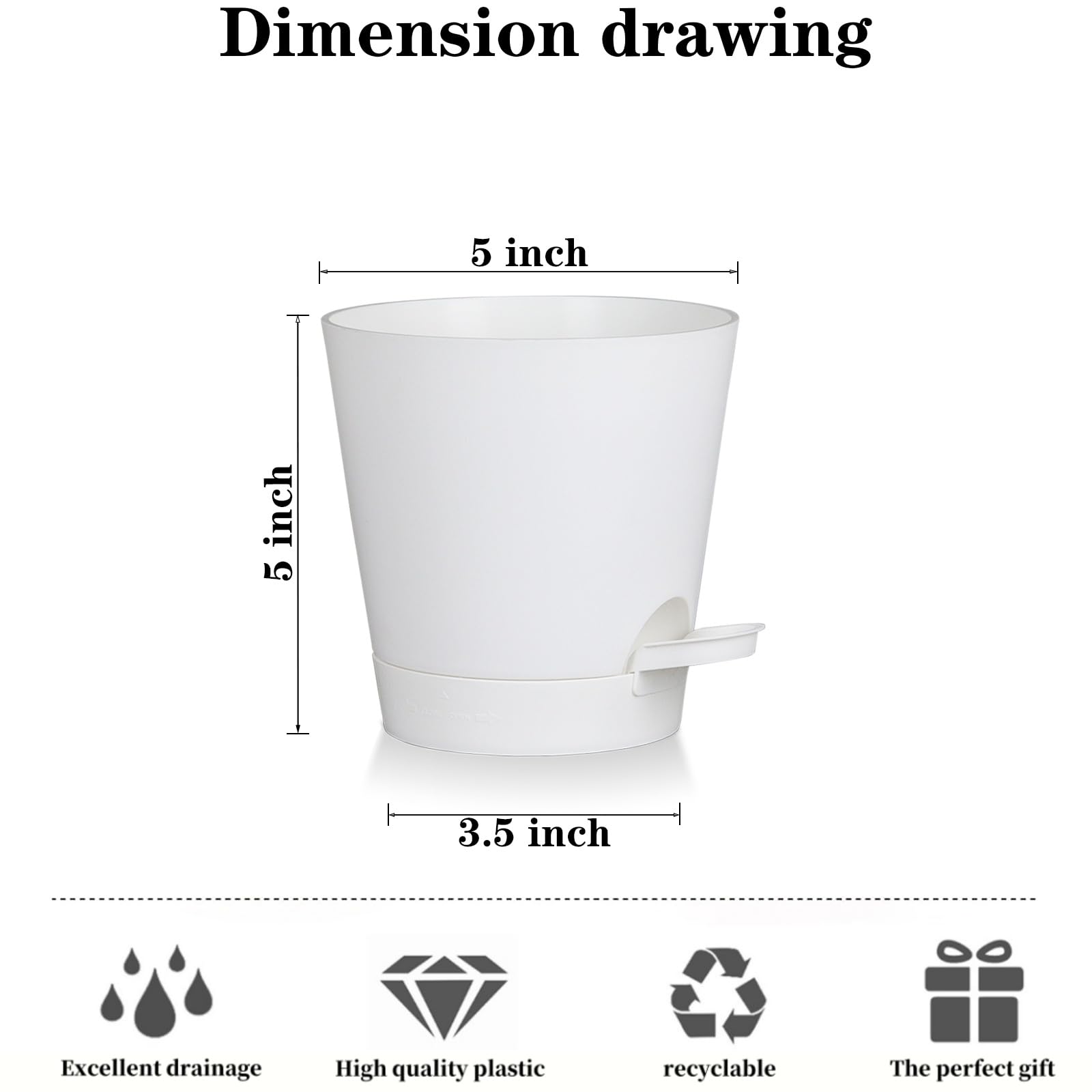 Zople bottom-tray design enables bottom watering while preventing overwatering and root stress