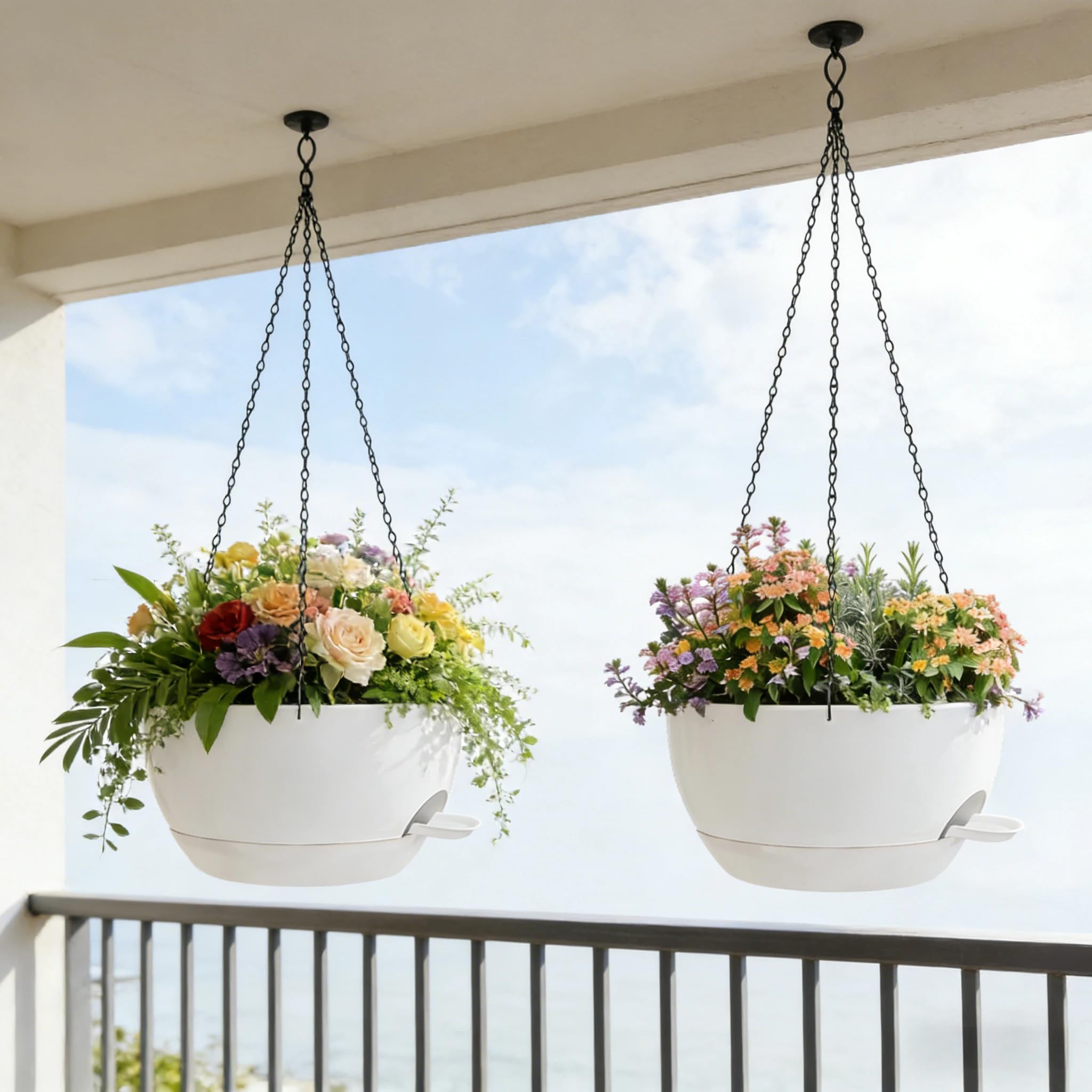 Zople 12-inch planter ideal for indoor and outdoor plant displays.