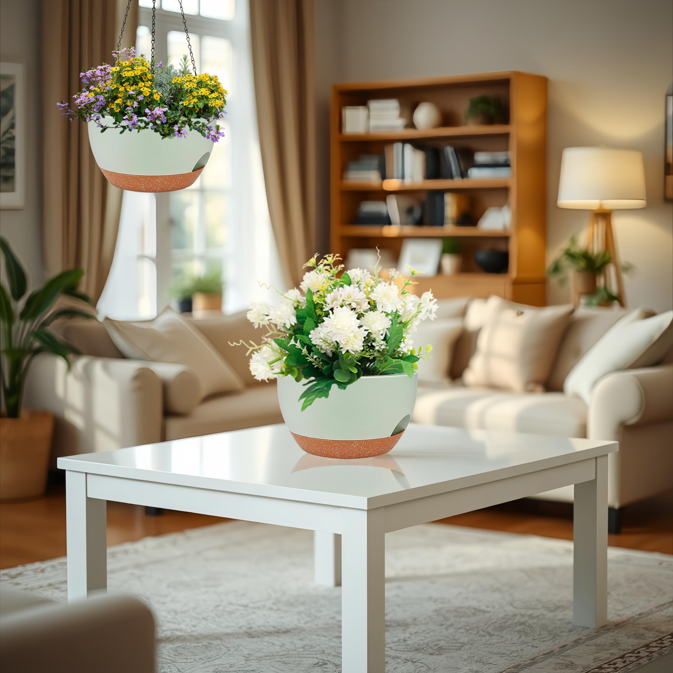 Zople indoor-outdoor versatility supports pothos, ferns, herbs, and blooms