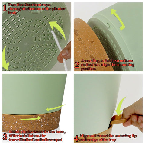 Zople lightweight, durable plastic pot ideal for gifting
