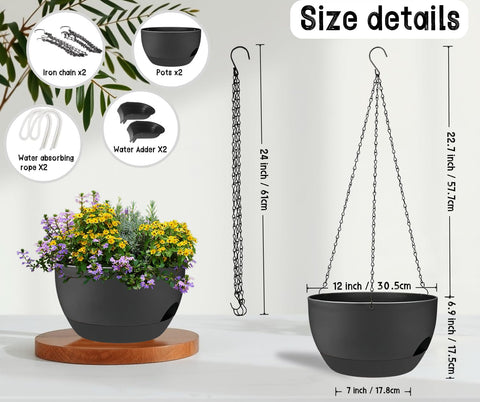 Zople self-watering reservoir and water dispenser support easy refilling.
