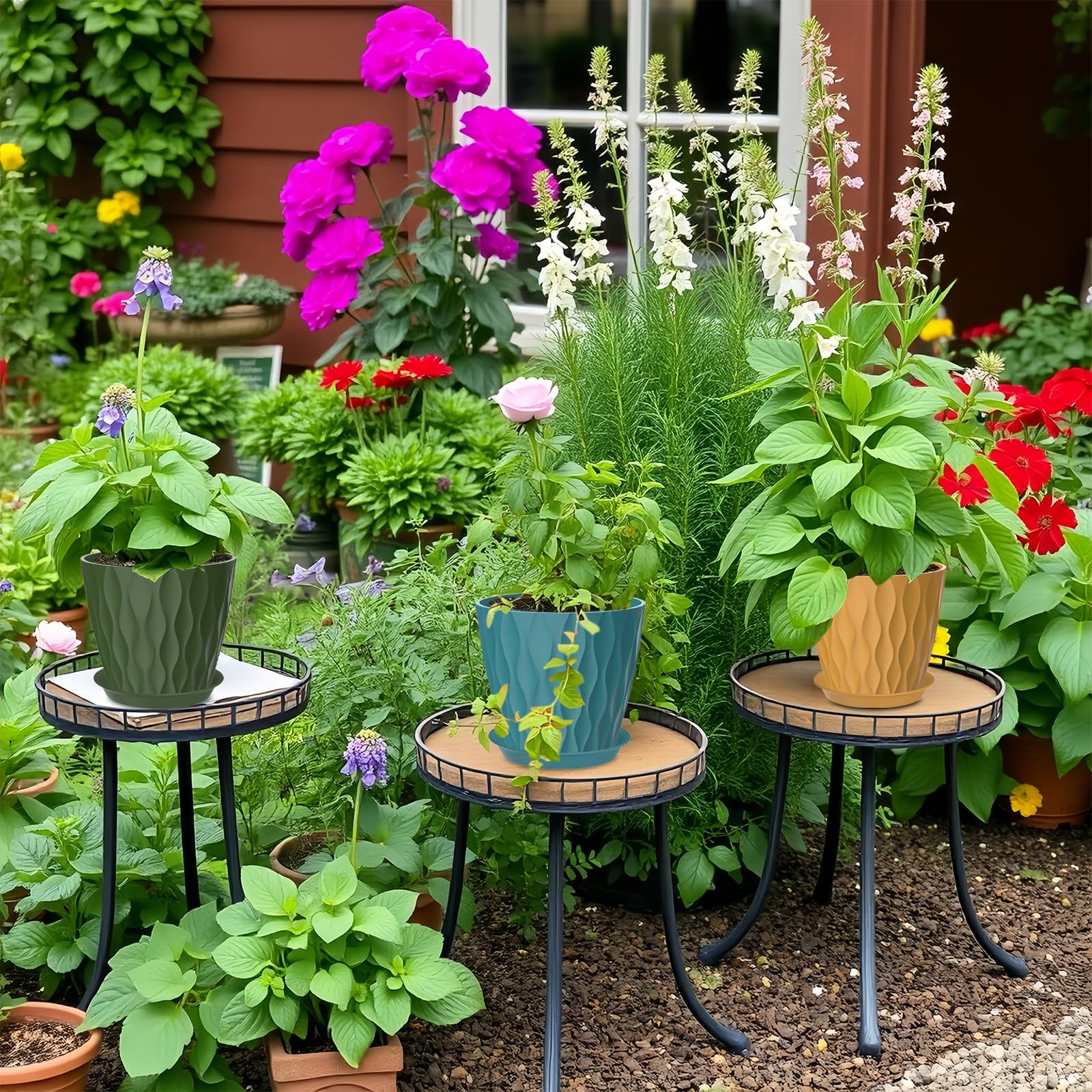 Zople windowsill-friendly planters protect surfaces while displaying greenery.