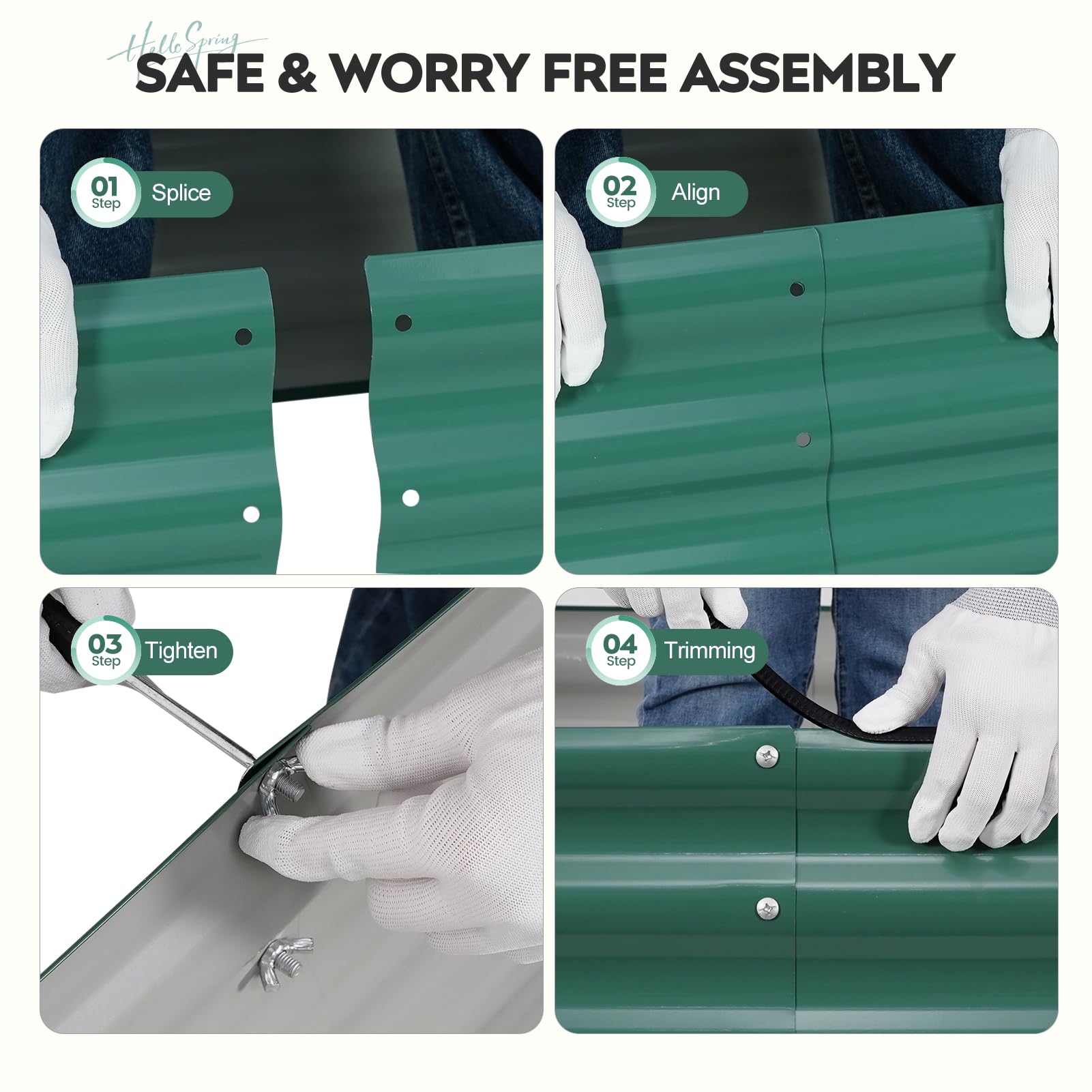 ZORMY quick assembly guides you to start planting quickly.