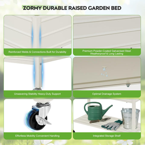 ZORMY ready-to-assemble garden bed for quick setup indoors or outdoors.