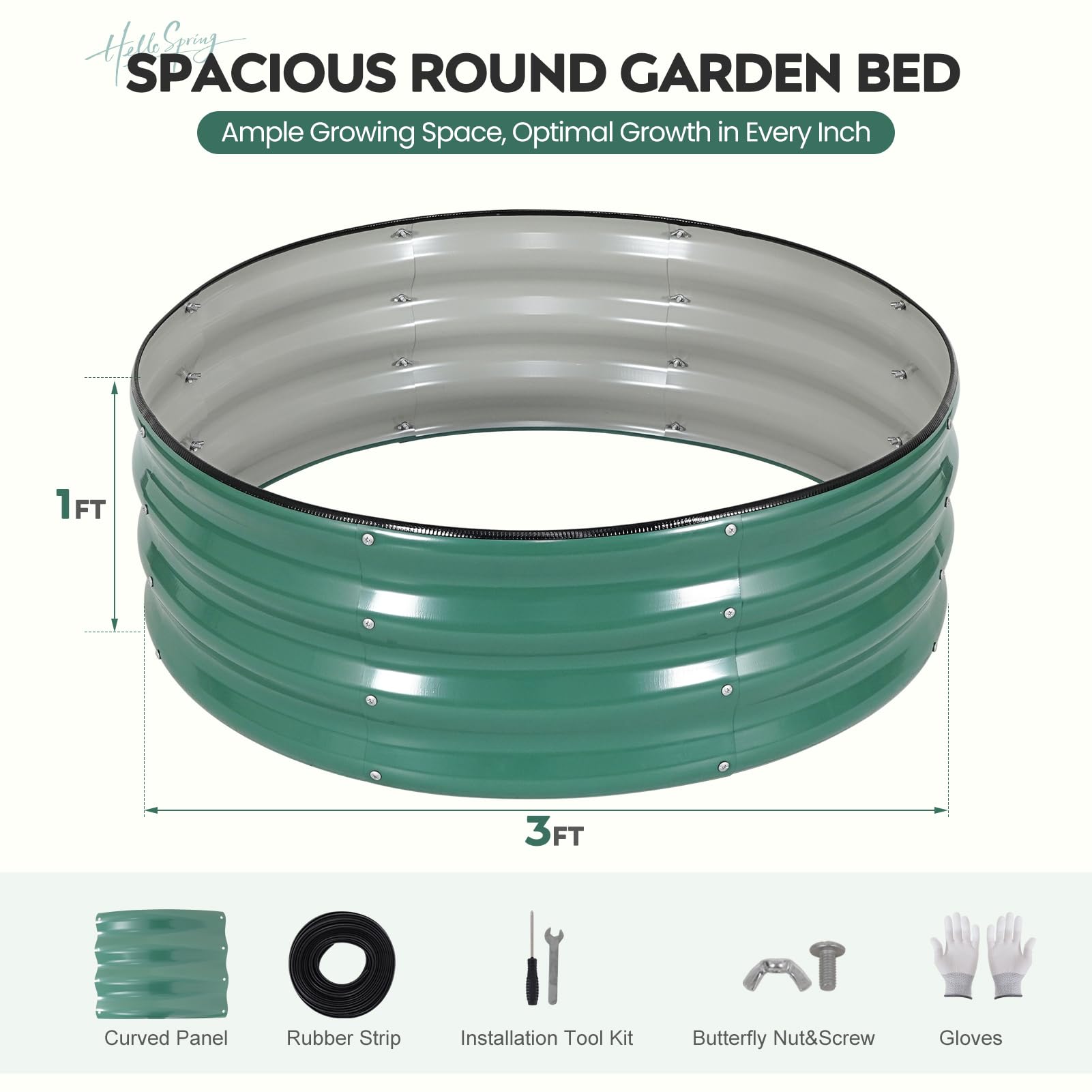 ZORMY two-pack design offers versatile spacing for herbs and veggies.