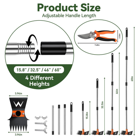 ZORSHUY stainless steel weed remover delivers durable performance.