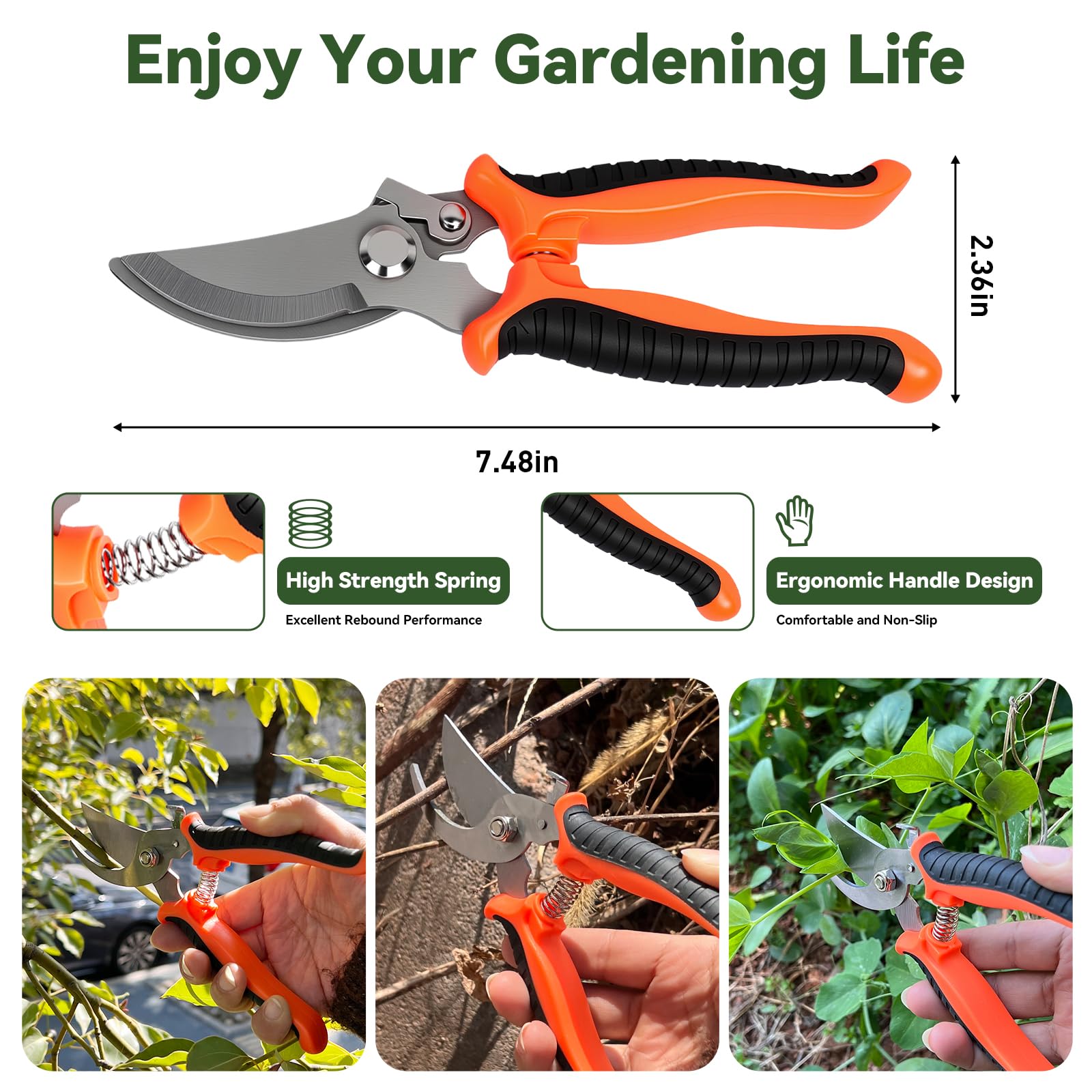 ZORSHUY adjustable telescoping handle supports ergonomic, back-friendly gardening.