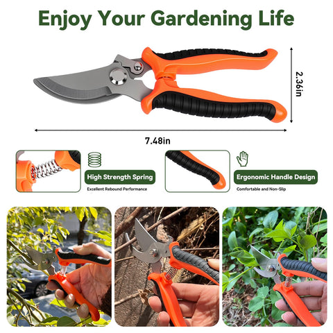 ZORSHUY stand-up design supports comfortable gardening sessions.