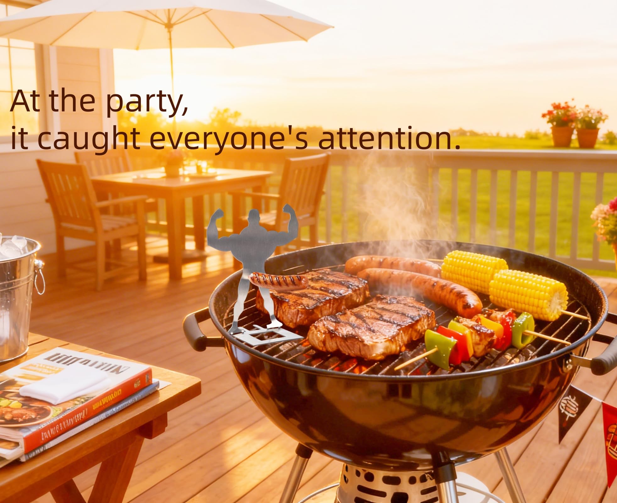 Zorythm BBQ accessory that doubles as a conversation starter at gatherings.