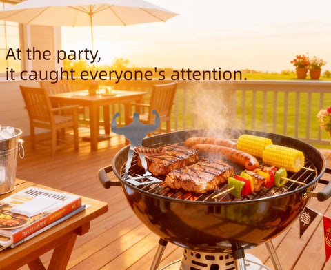Zorythm BBQ accessory that doubles as a conversation starter at gatherings.