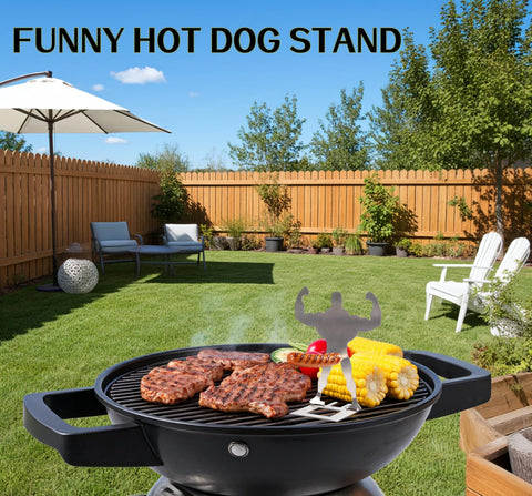 Zorythm dishwasher-safe hot dog holder makes cleanup quick after grilling.
