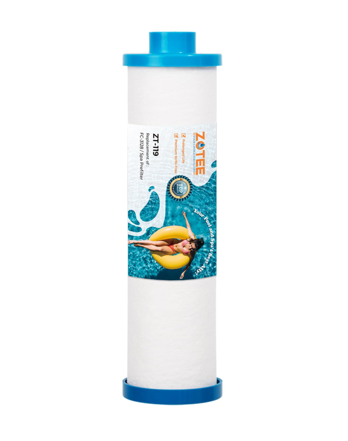 ZOTEE Filbur FC-3128 spa filter with hose adapter for quick water connection