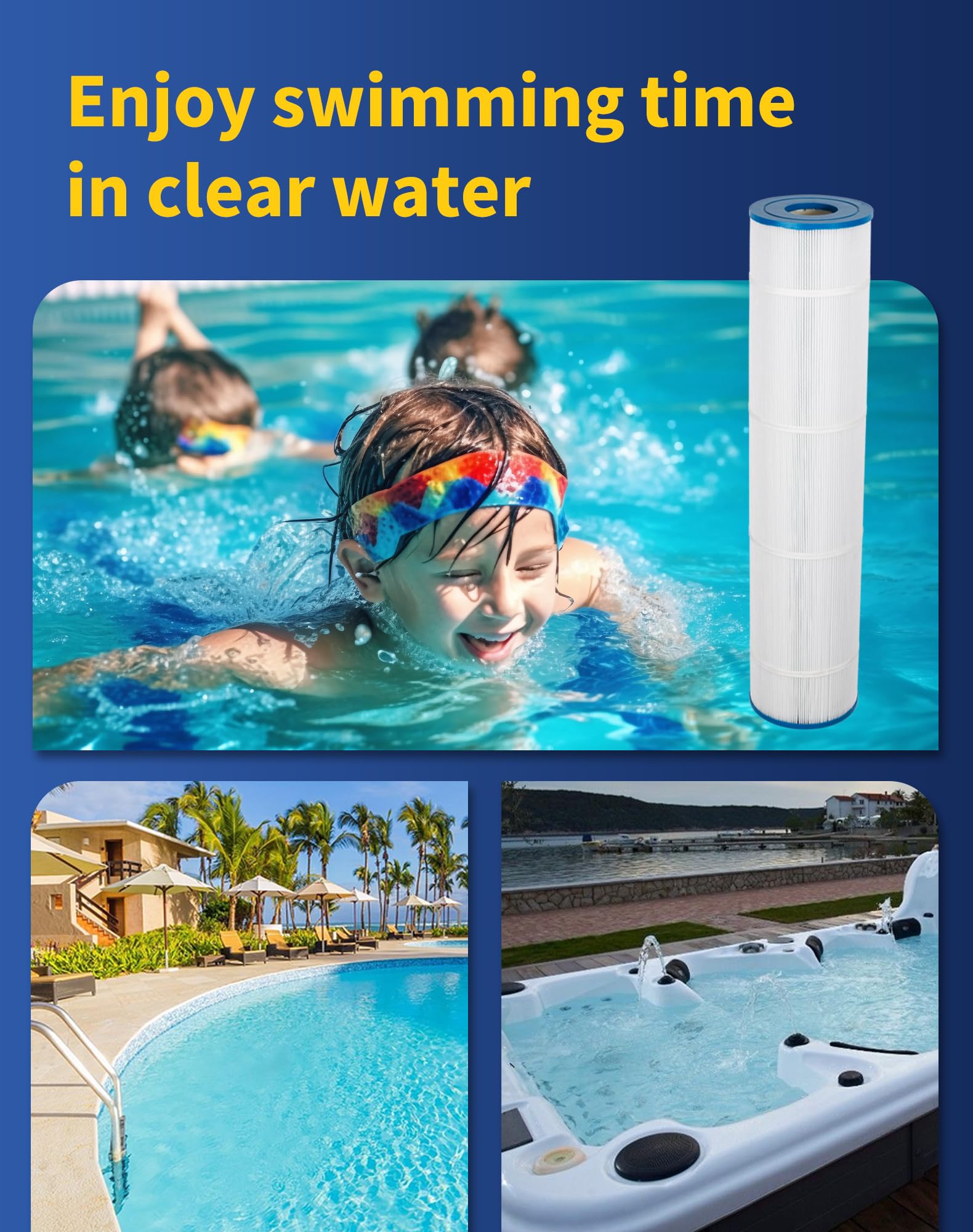 ZOTEE PCC130-PAK4 compatible with multiple brands for flexible pool filtration options