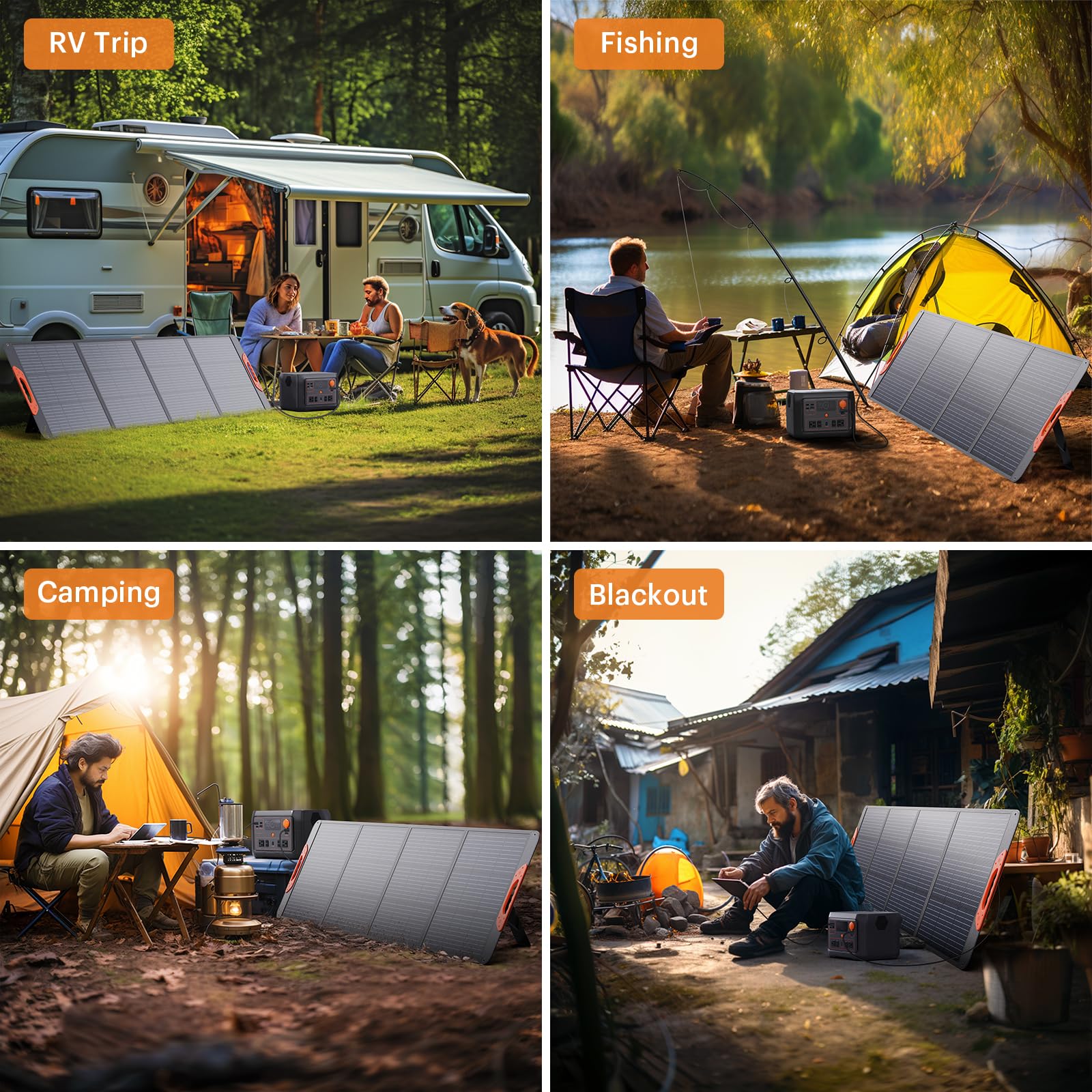 ZOUPW off-grid camping and RV use with reliable energy at hand
