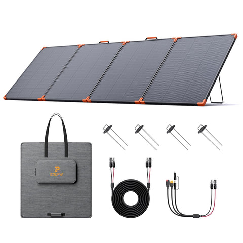ZOUPW 350W solar panel with N-Type 16BB cells for high efficiency outdoors
