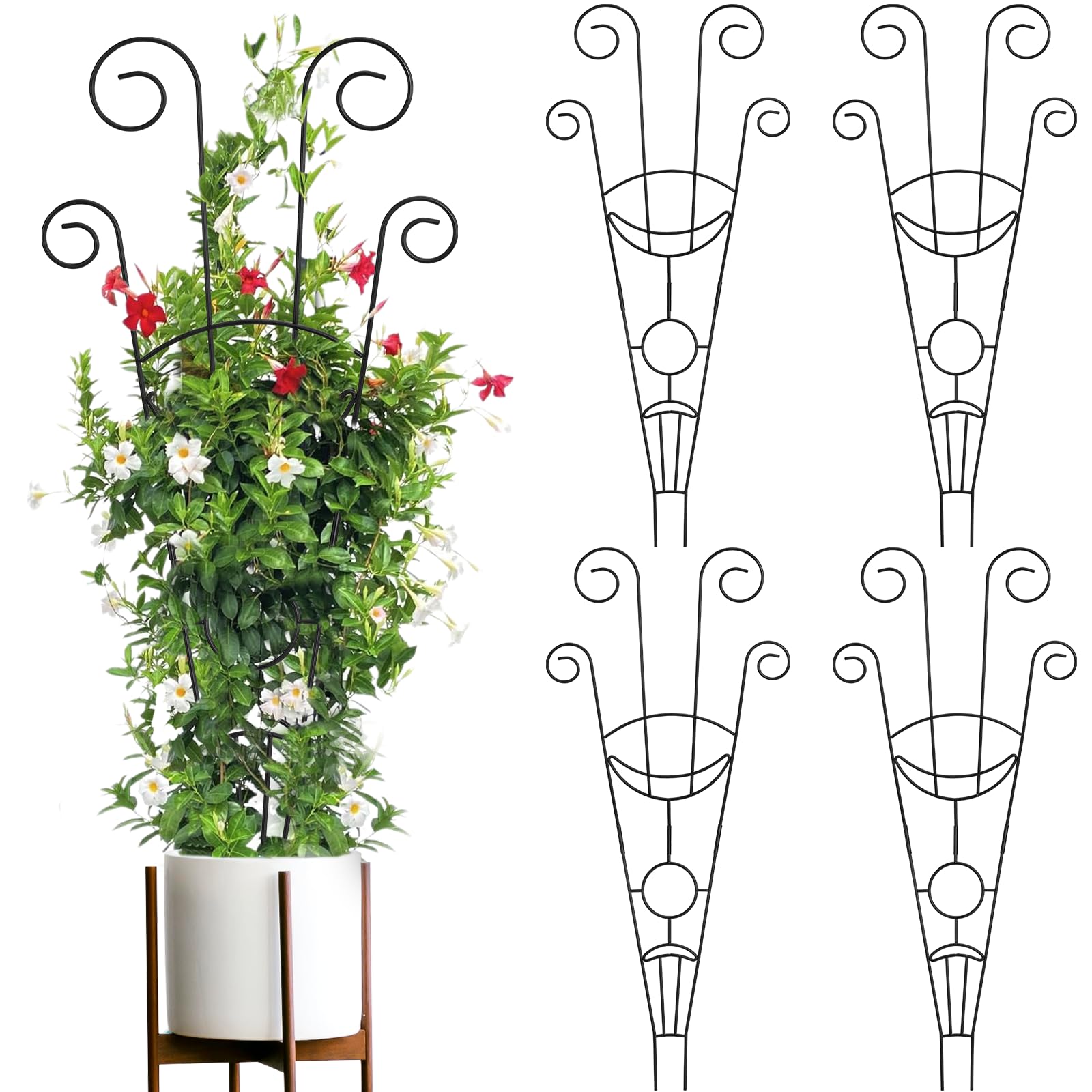 ZOUTOG trellis 30-inch assembly supports climbing plants indoors or outdoors