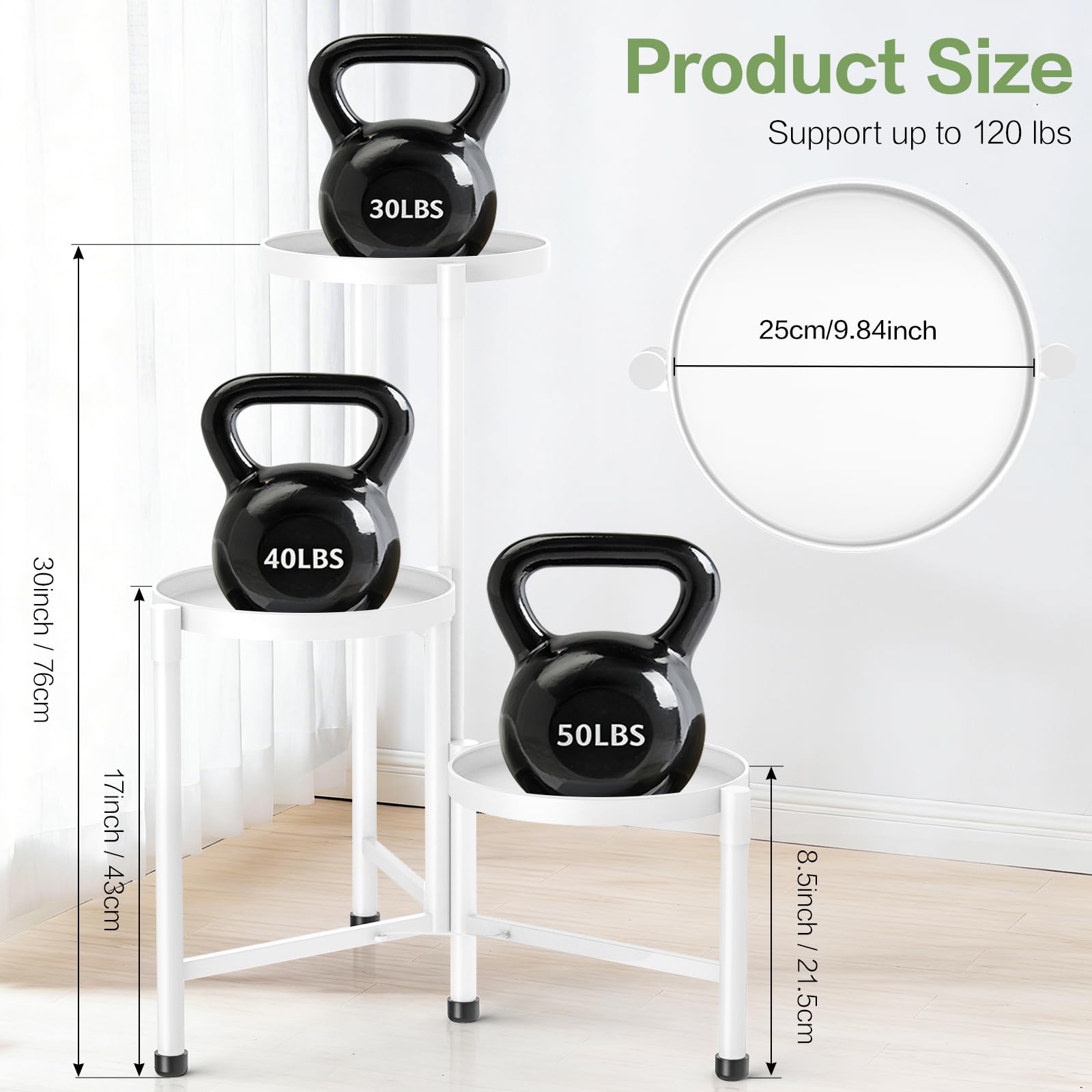 ZOXILEN foldable plant stand design for easy storage