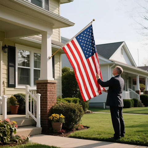 ZoYaone flag hung on a wall or in wind, versatile display.