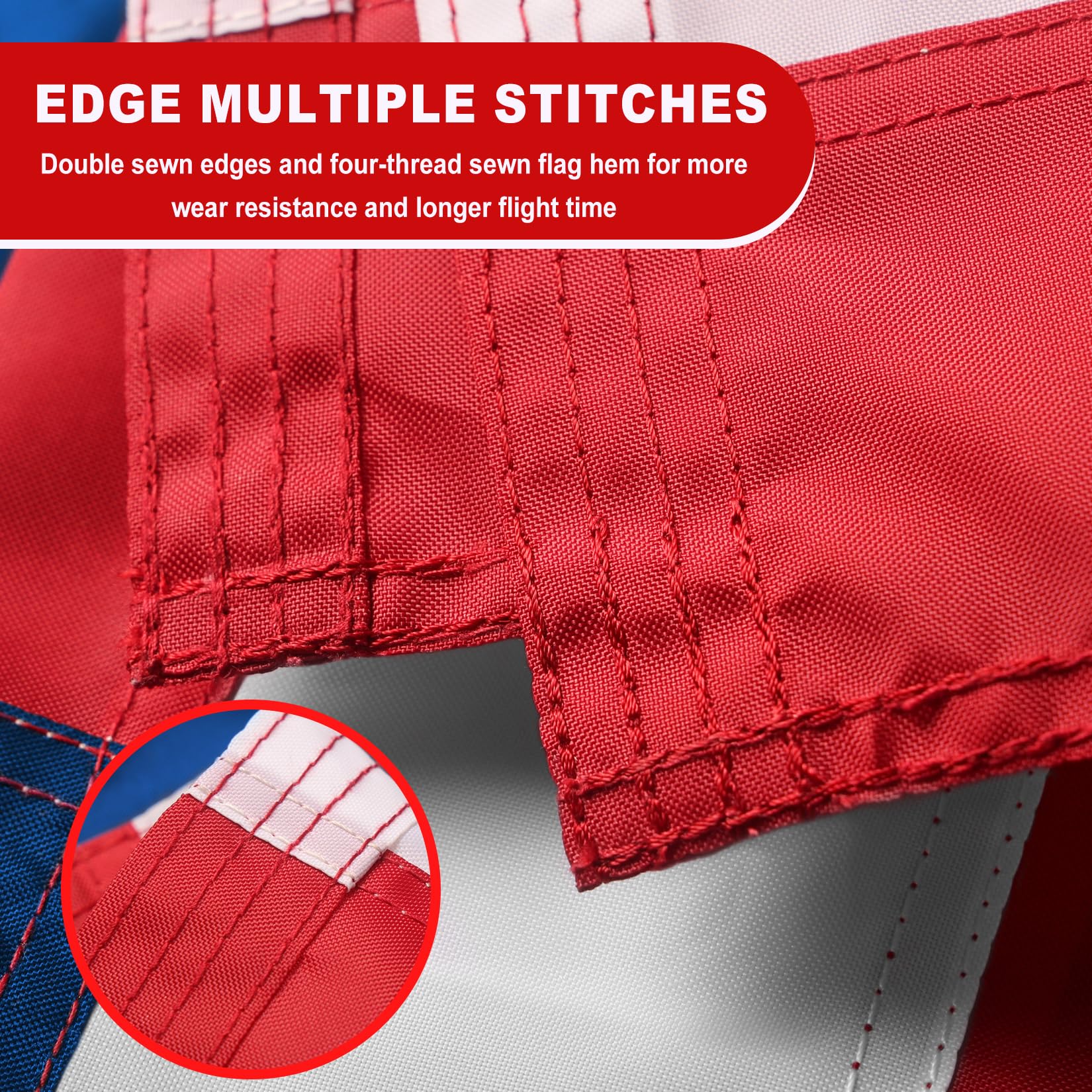 ZoYaone flag with reinforced double-stitched edges for longevity