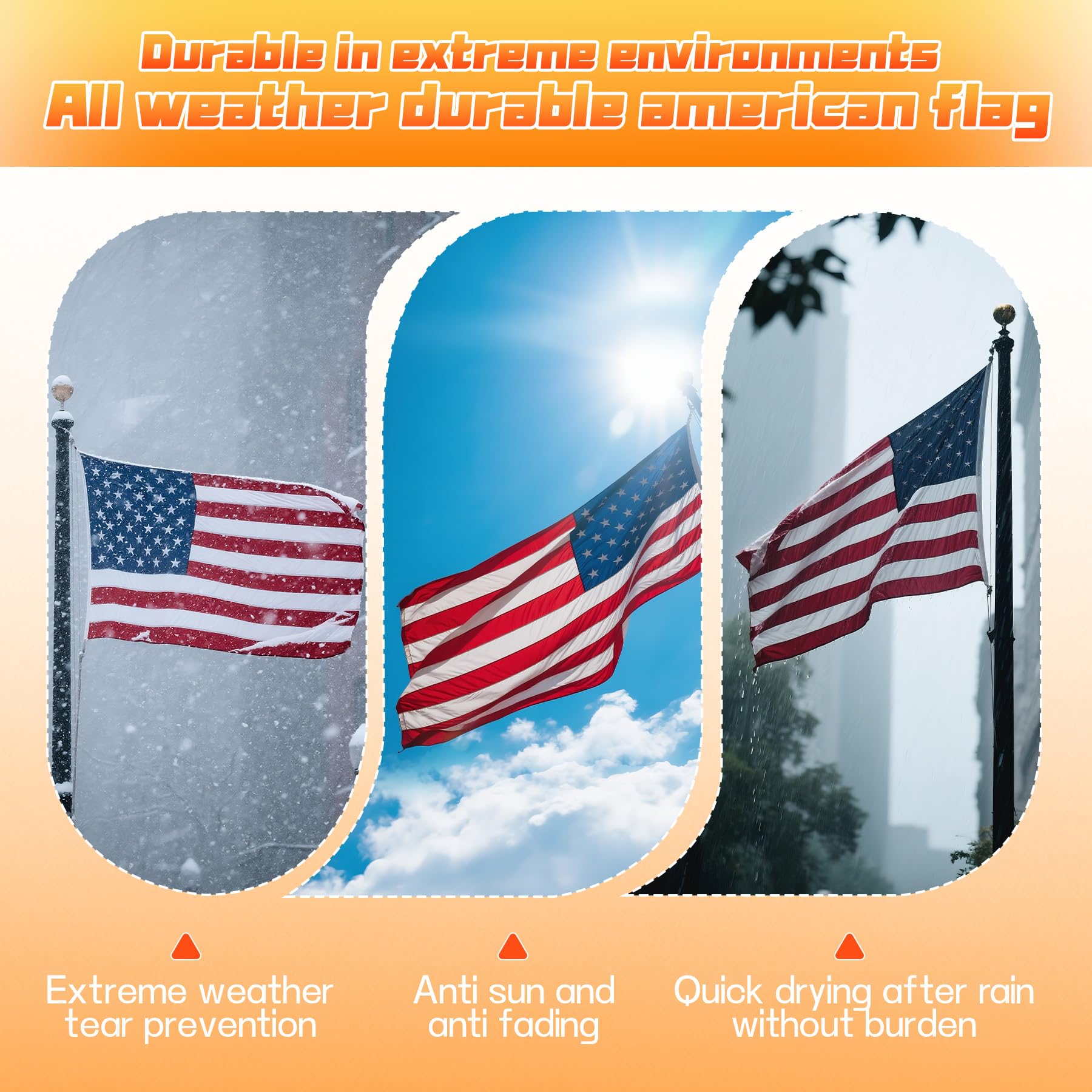 ZoYaone flag brass grommets enable secure installation.